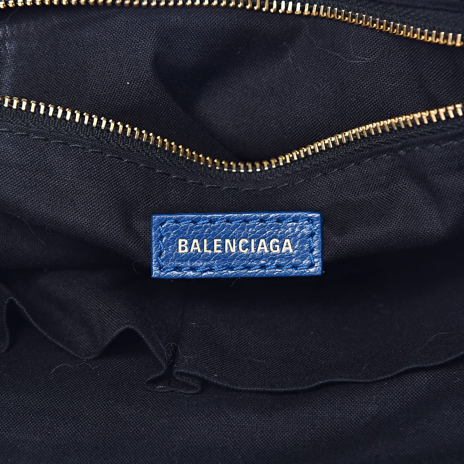 Balenciaga Shiny Goatskin Gold Metallic Edge Hardware S City Bleu Abysse 6 of 10