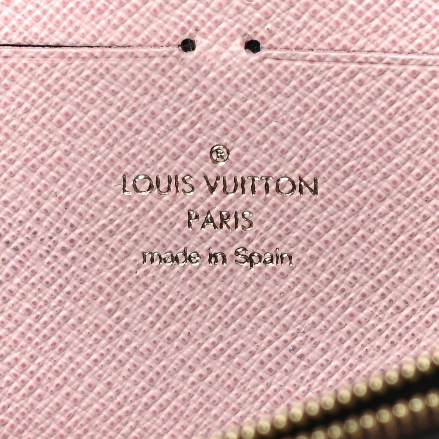 Monogram Clemence Wallet Rose Ballerine
