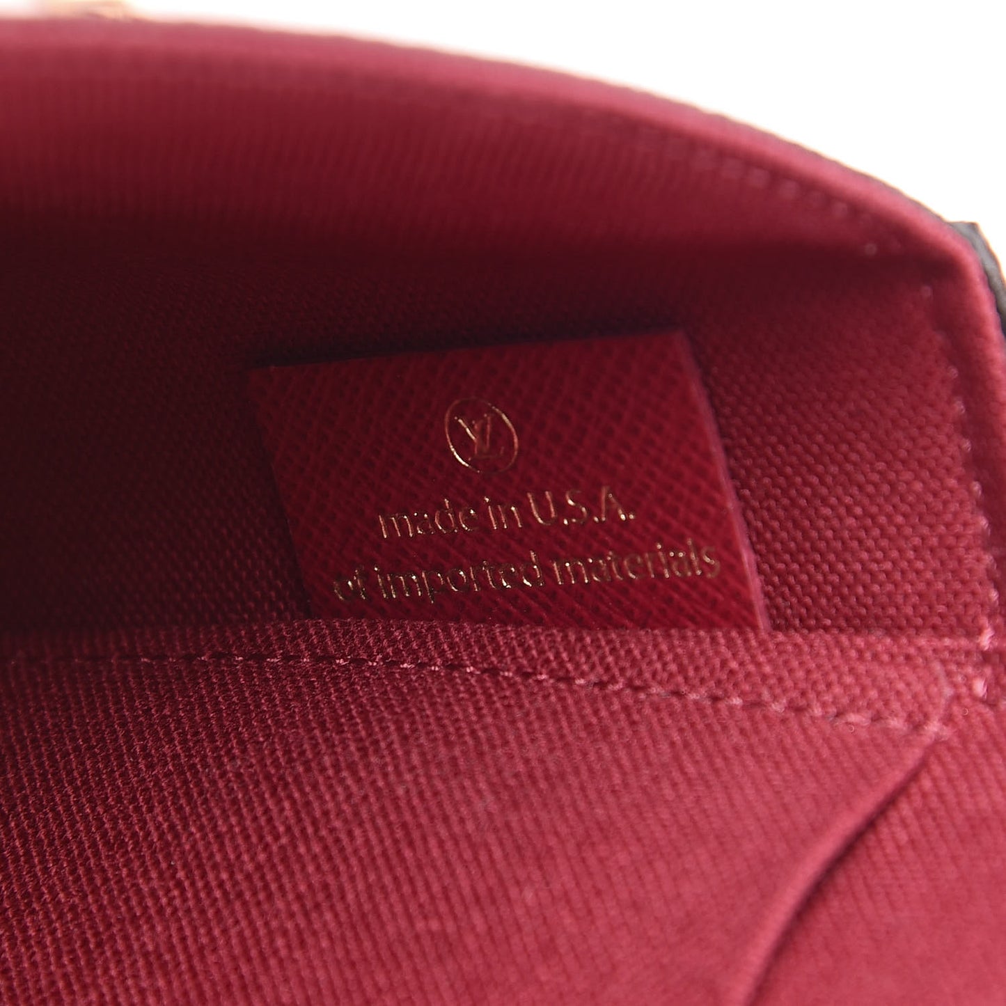 Monogram Pochette Felicie Chain Wallet Fuchsia