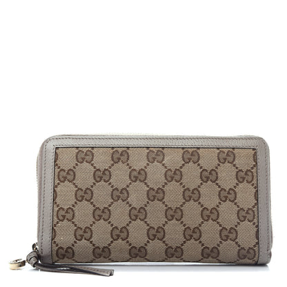 Gucci Monogram Bree Zip Around Wallet Off White 1 of 7