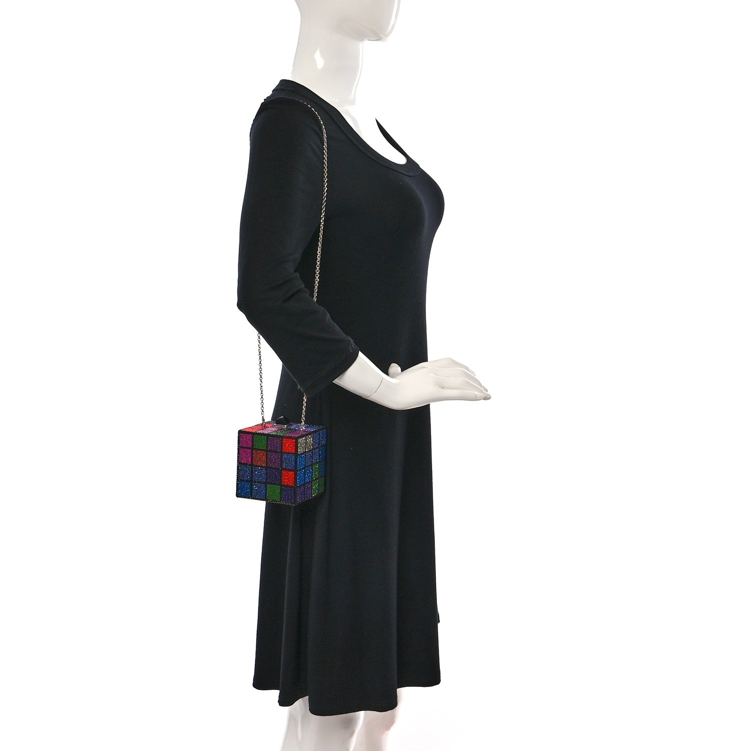Judith Leiber Crystal Rubix Cube Clutch Multicolor 2 of 9