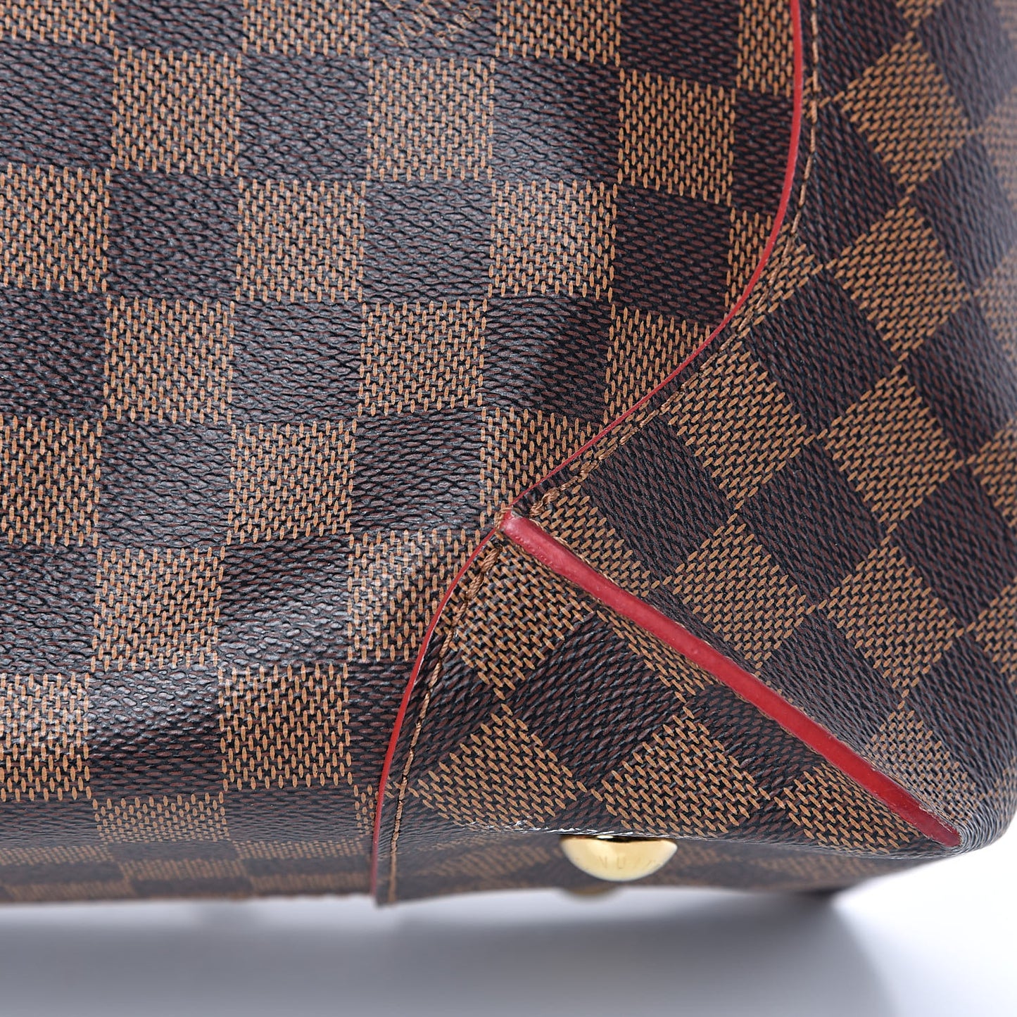 Damier Ebene Caissa Tote MM Cherry