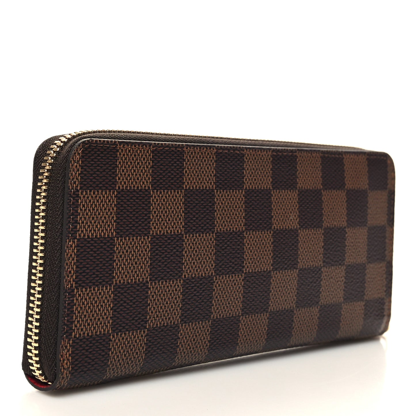 Damier Ebene Clemence Wallet Cherry