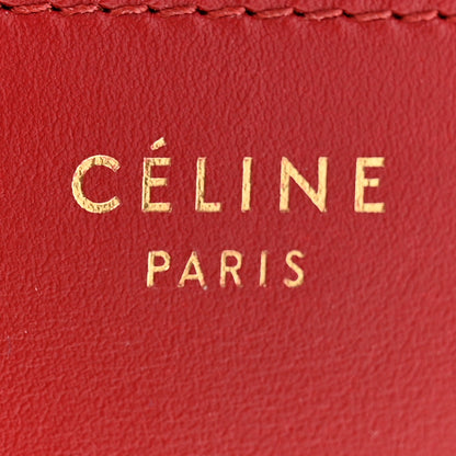 Celine Box Calfskin Medium Classic Box Flap Bag Red 7 of 15