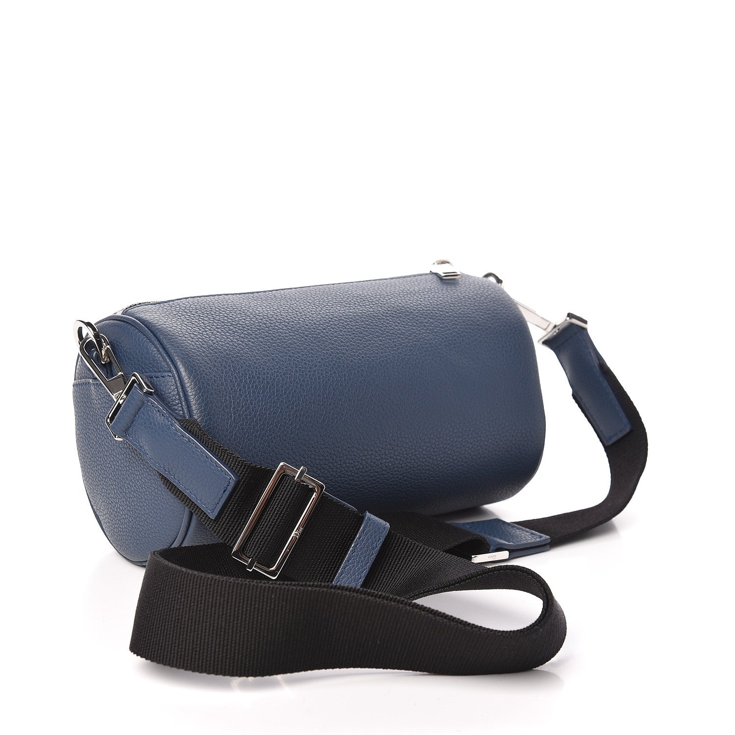 Christian Dior HOMME Grained Calfskin Mens Roller Pouch Navy Blue 3 of 9