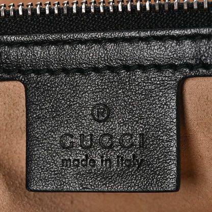Gucci Calfskin Matelasse Large GG Marmont Shoulder Bag Black 6 of 15