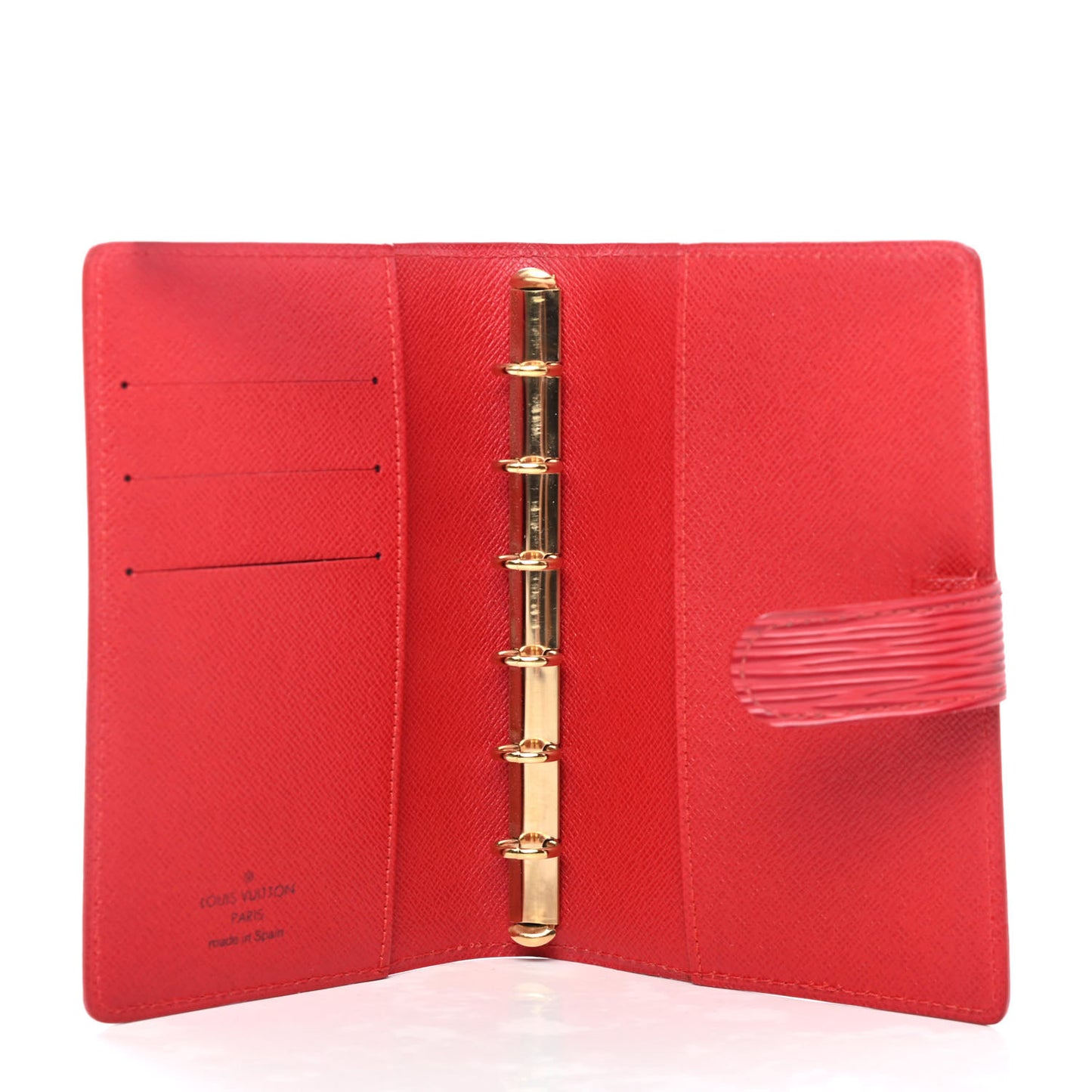 Epi Small Ring Agenda Cover Castillan Red