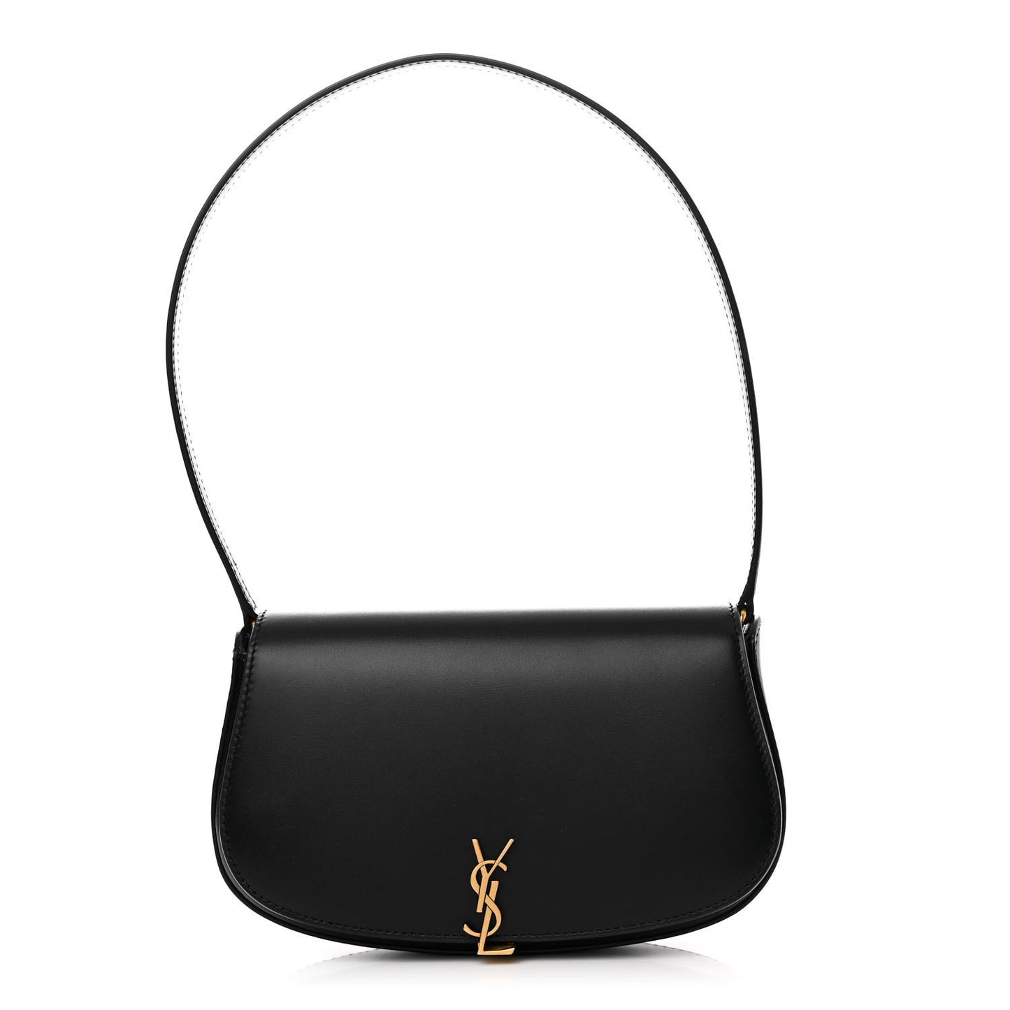 Box Calfskin Mini Voltaire Shoulder Bag Black