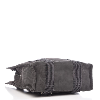 Hermes Canvas Herline Backpack Grey 4 of 8