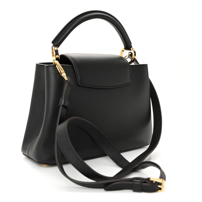 Louis Vuitton Taurillon Capucines BB Black 3 of 9