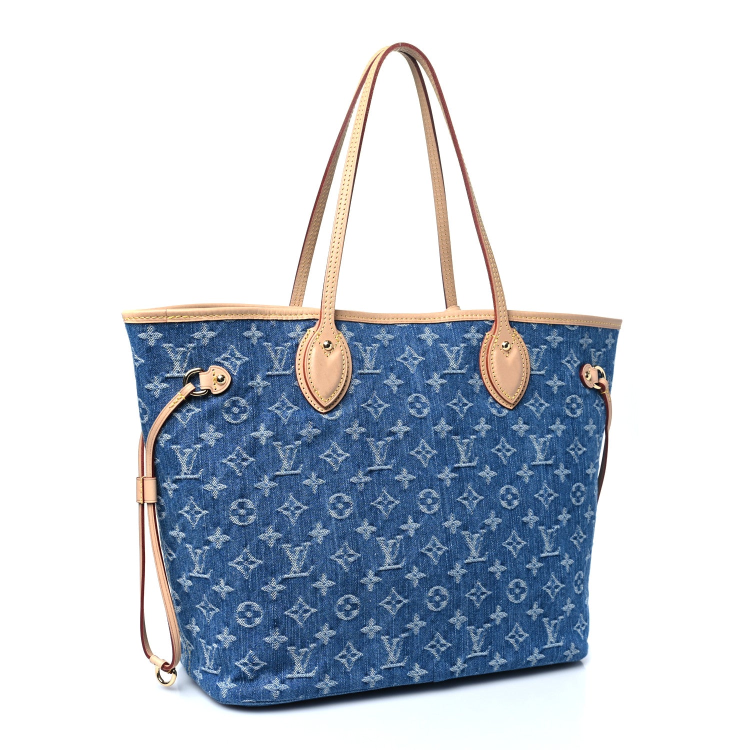 Louis Vuitton Monogram Denim Neo Neverfull MM Blue 1681183