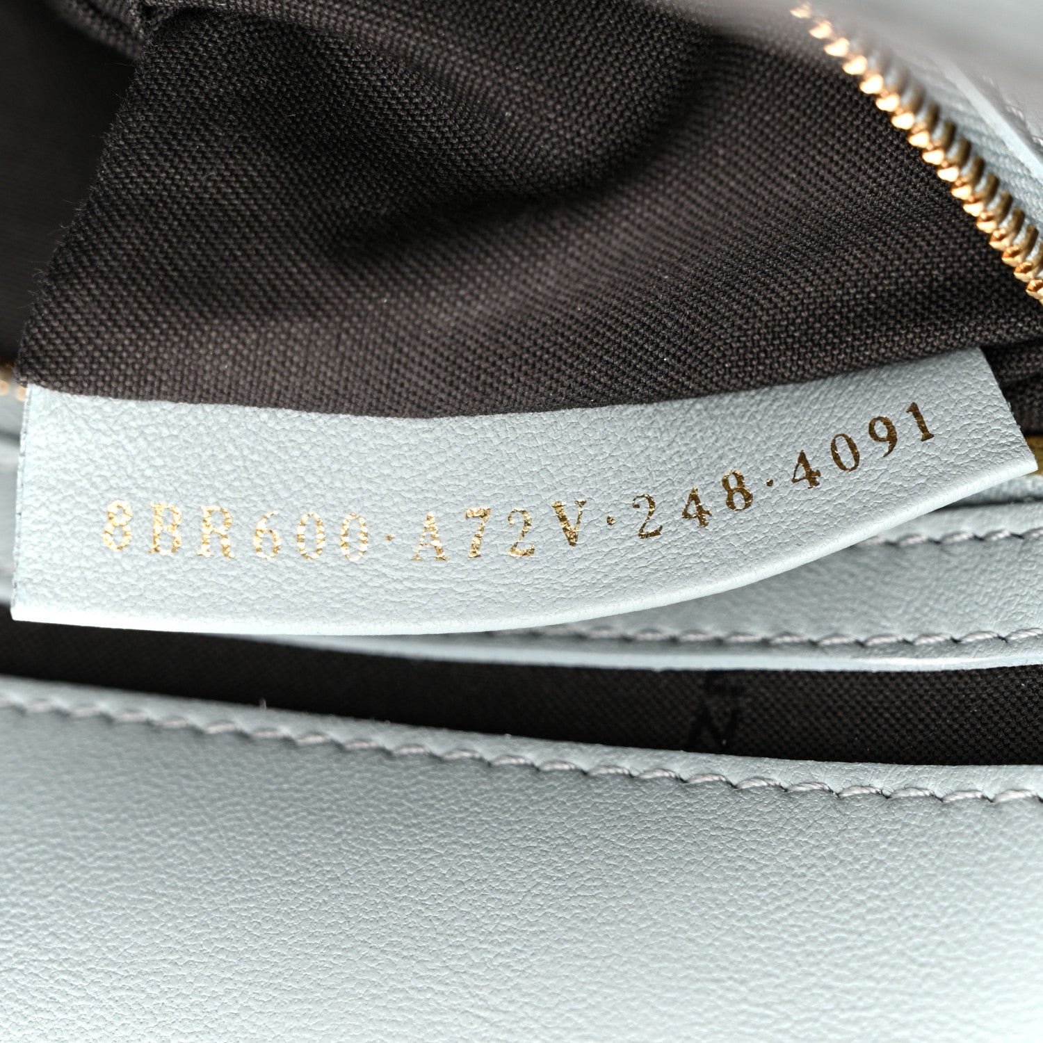 Fendi Nappa FF 1974 Embossed Baguette Anice 7 of 12