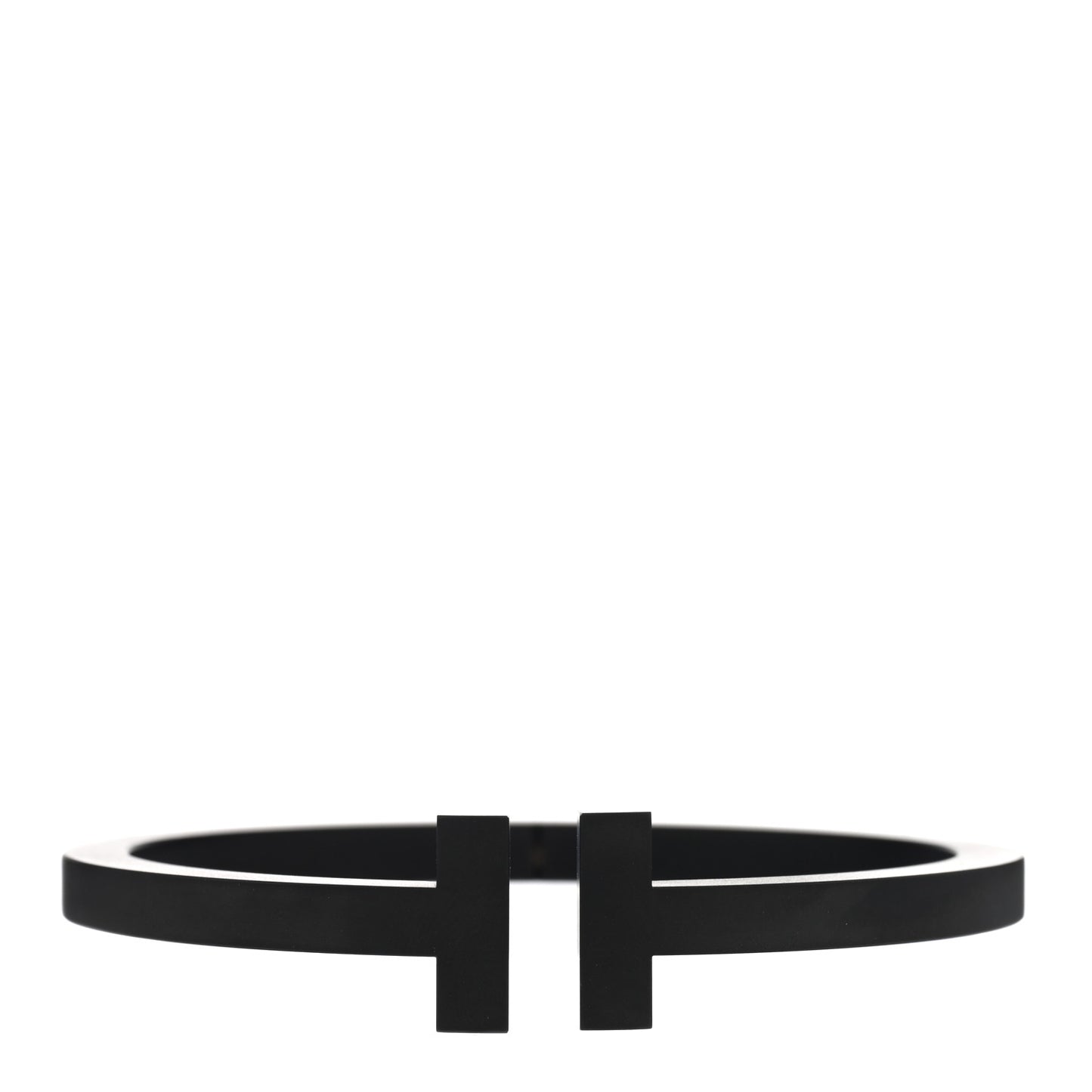 Black-Coated Stainless Steel T Square Bracelet