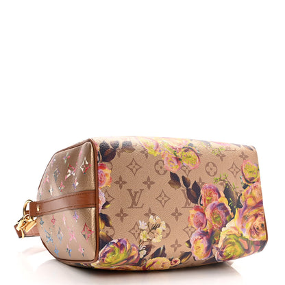 Louis Vuitton Metallic Monogram LV Garden Speedy Bandouliere 25 Gold 4 of 9