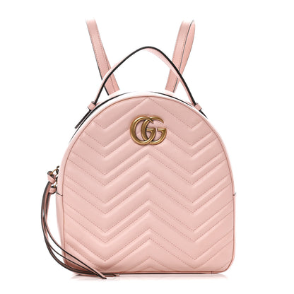 Gucci Calfskin Matelasse GG Marmont Dome Backpack Perfect Pink 1 of 13