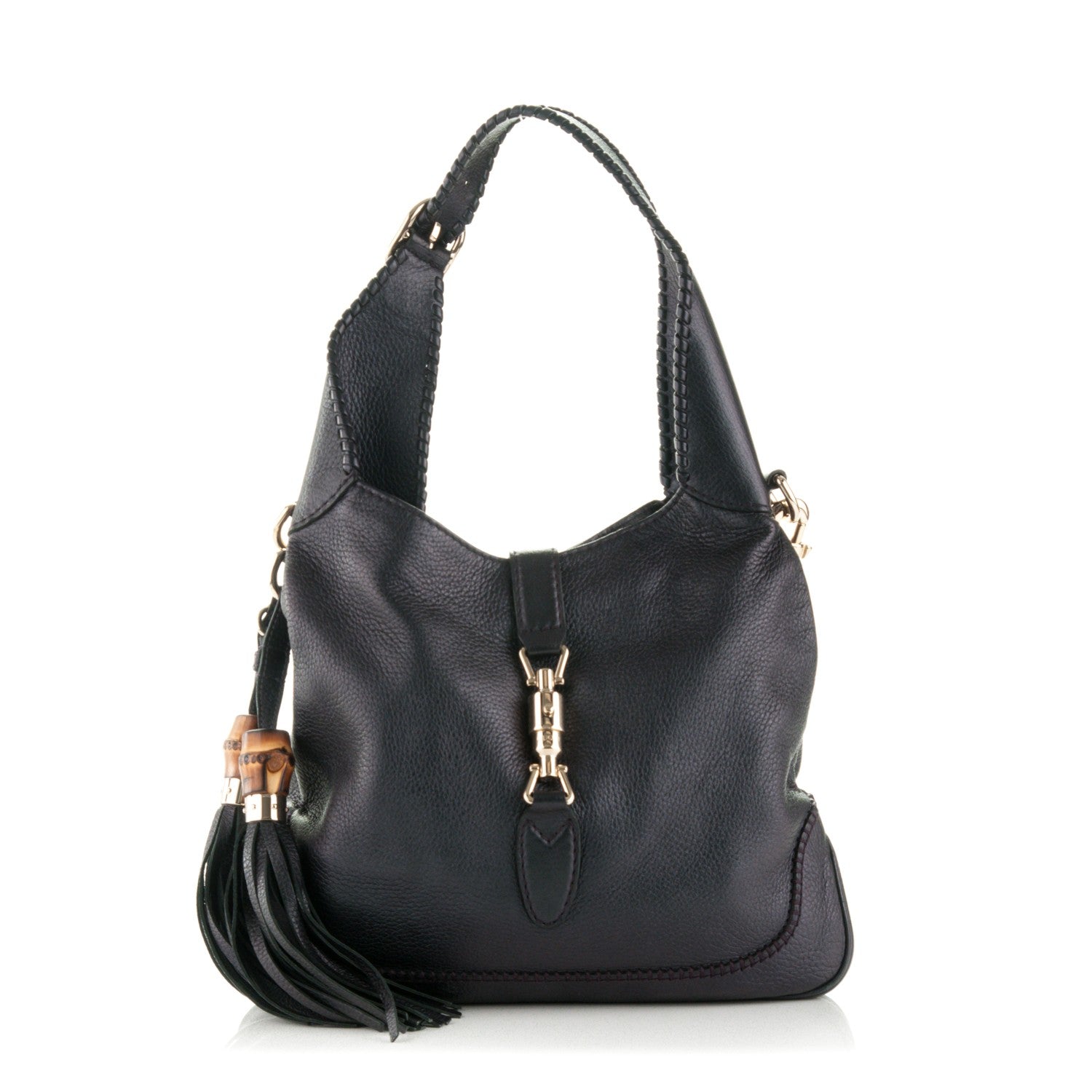 Gucci Metallic Pebbled Calfskin Medium New Jackie Shoulder Bag 1 of 10