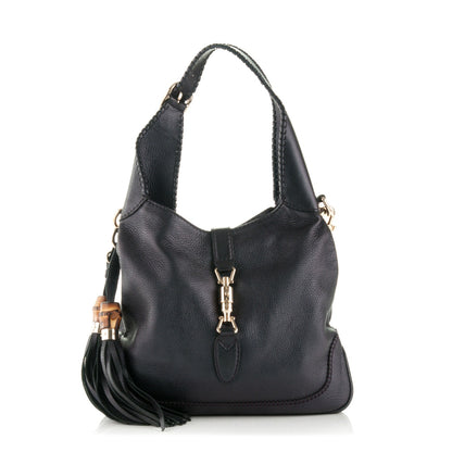 Gucci Metallic Pebbled Calfskin Medium New Jackie Shoulder Bag 1 of 10