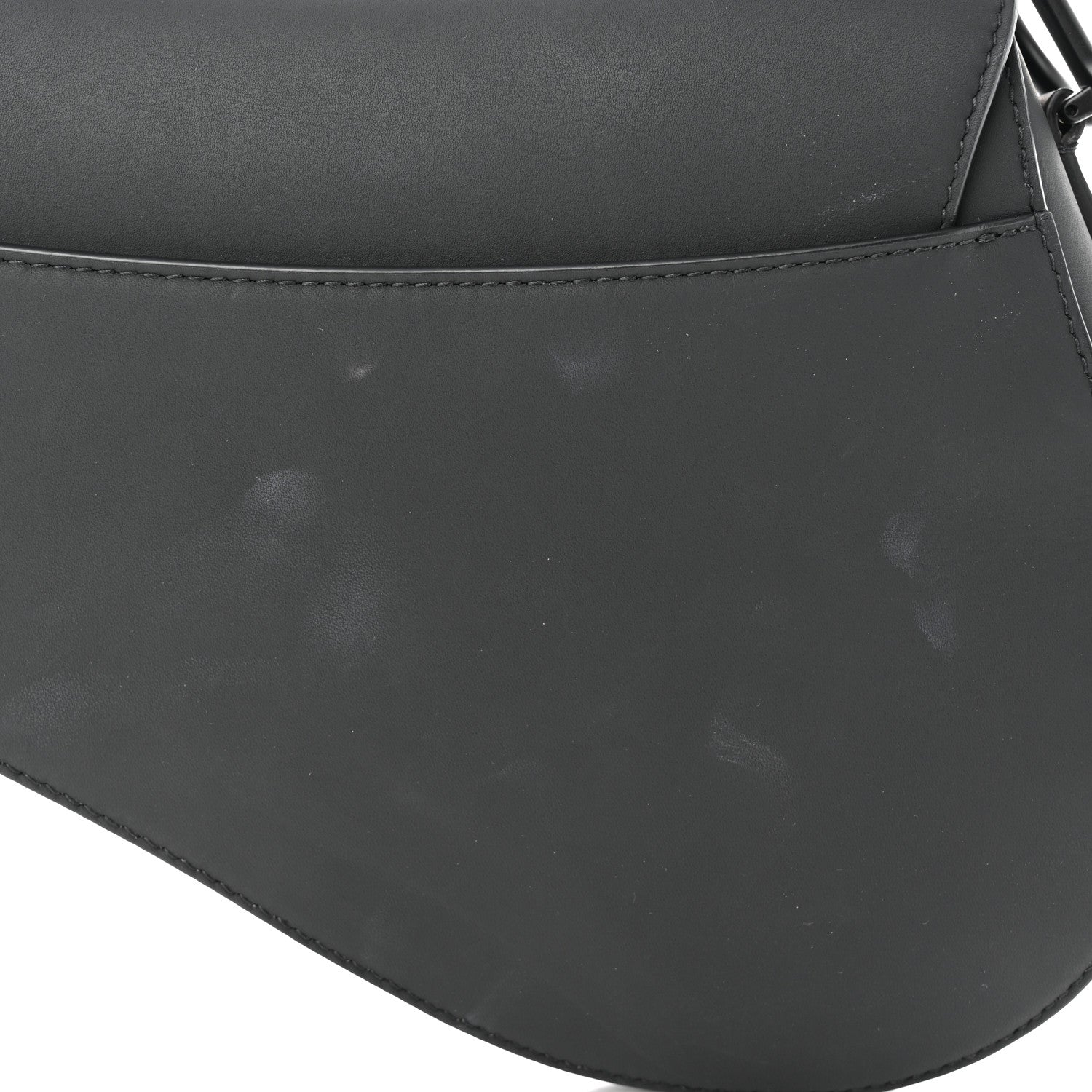 Christian Dior Ultra Matte Calfskin Saddle Bag Black 11 of 12