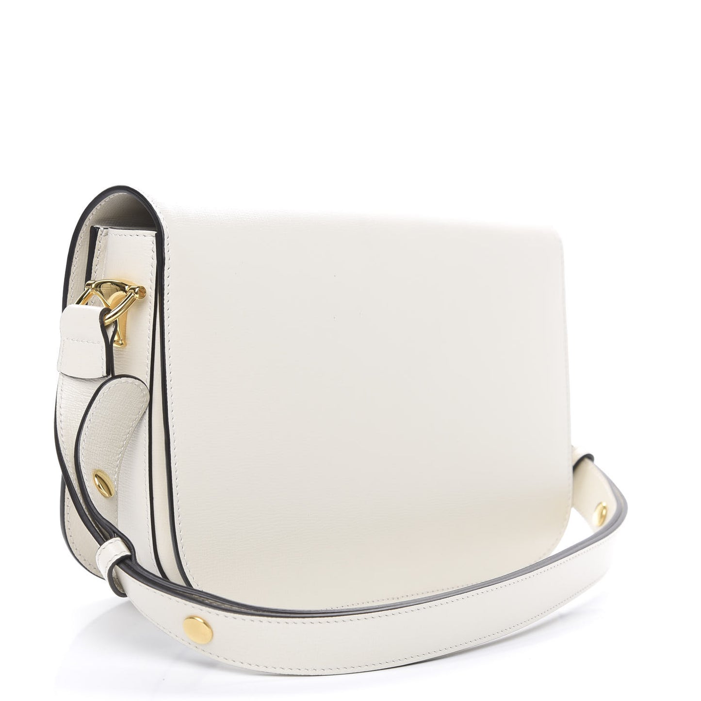 Azalea Calfskin Horsebit 1955 Shoulder Bag Mystic White