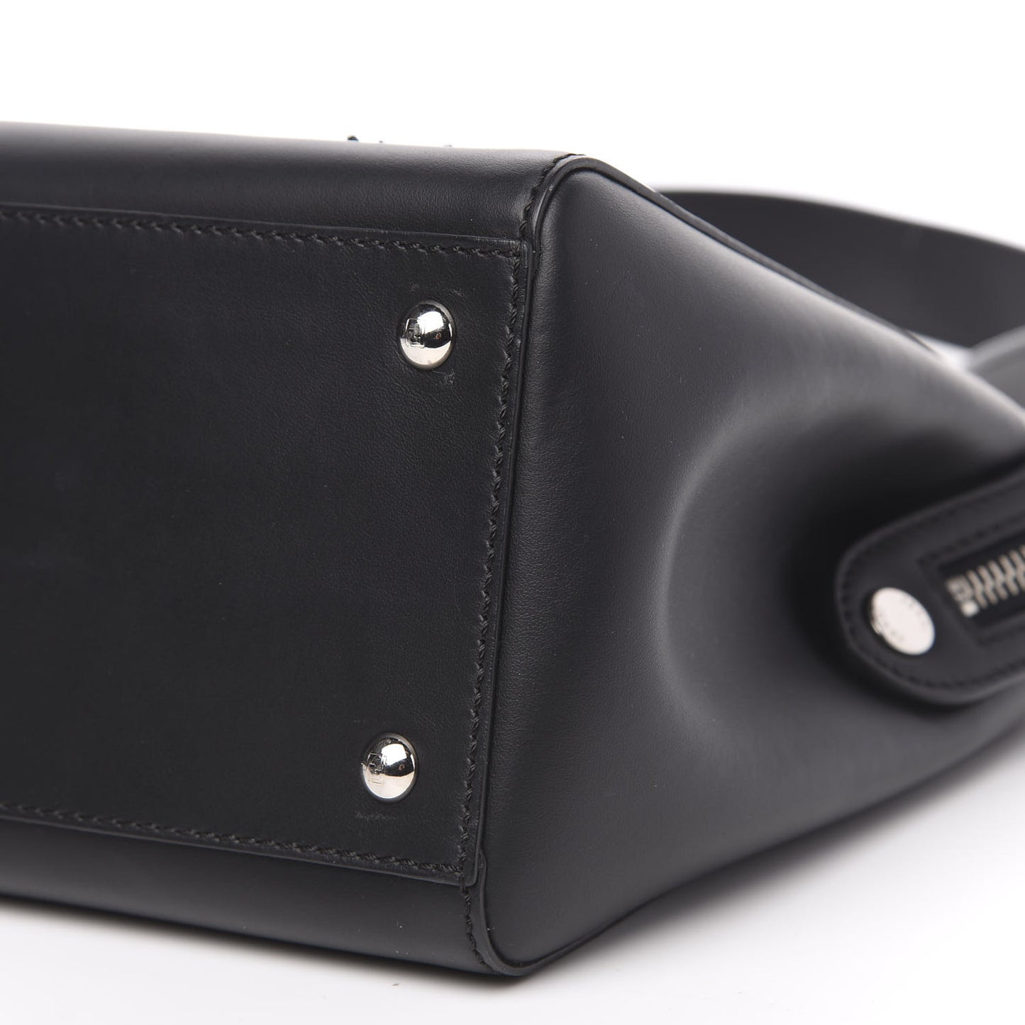 Calfskin Flowerland Dotcom Satchel Black