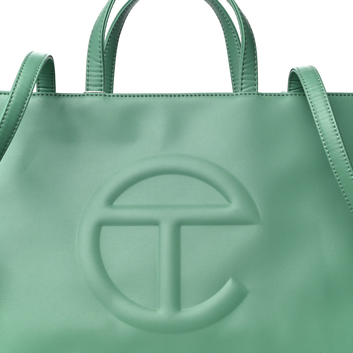 Telfar Vegan Leather Medium Shopping Bag Sage 8 of 10