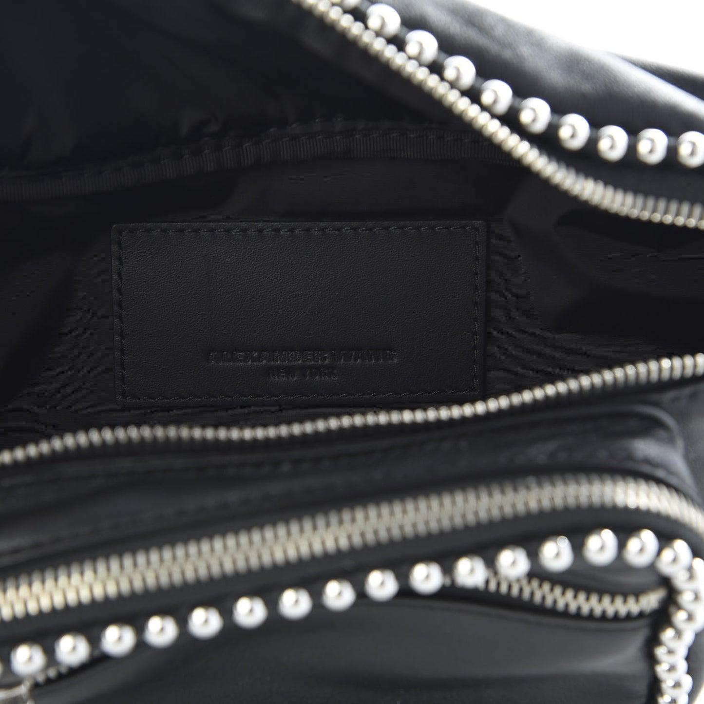 Lambskin Attica Studded Belt Bag Black