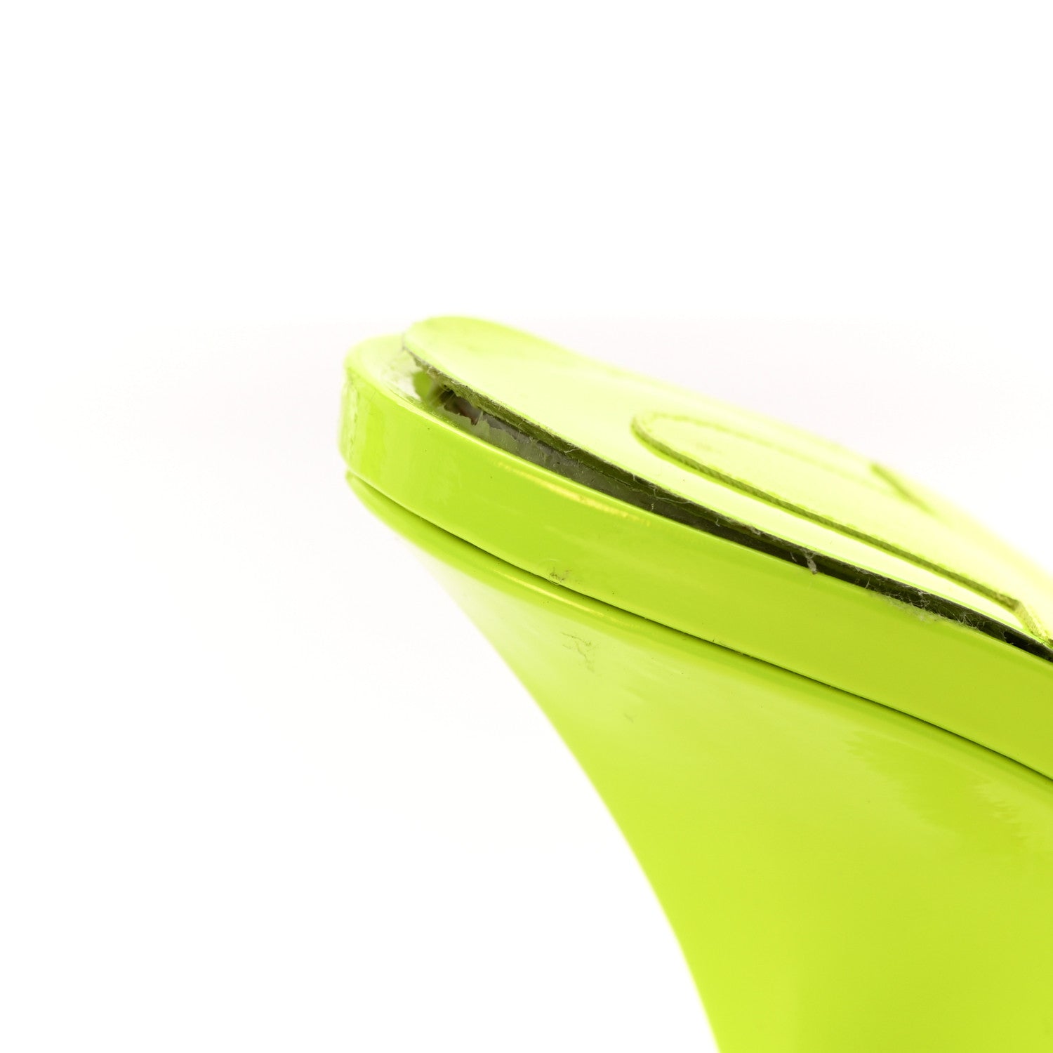 Christian Louboutin PVC Just Arch 100 Slide Sandals 36 Neon Yellow 11 of 18