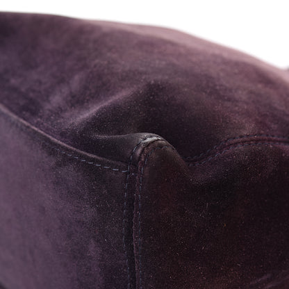 Chanel Suede CC Tote Purple 11 of 12