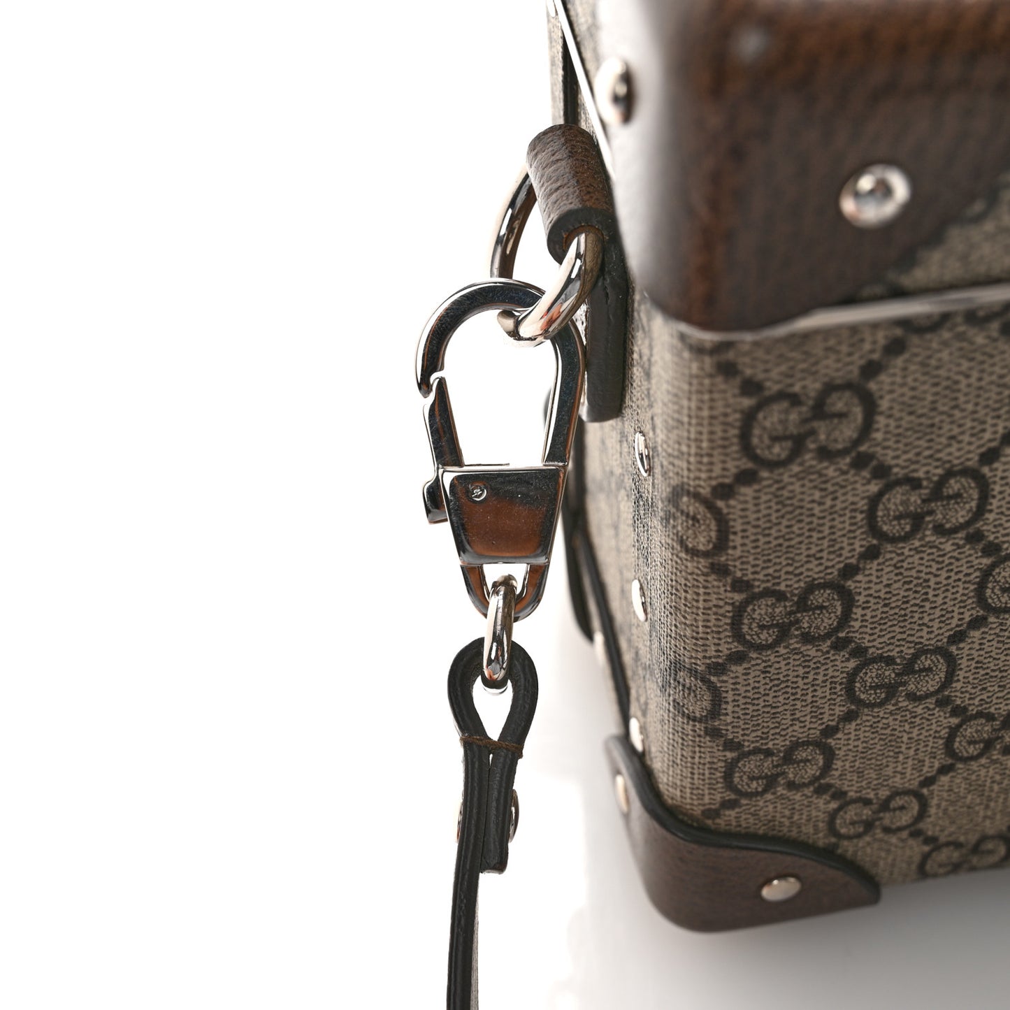GG Supreme Monogram Globe-Trotter Beauty Case Brown