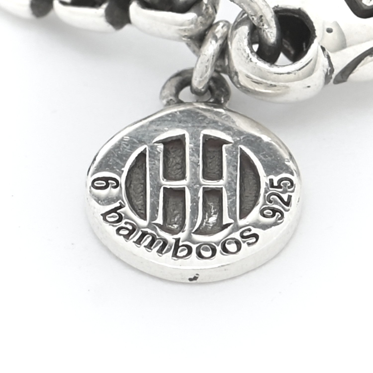 John Hardy Sterling Silver Bamboo Dangling Bib Necklace 6 of 6