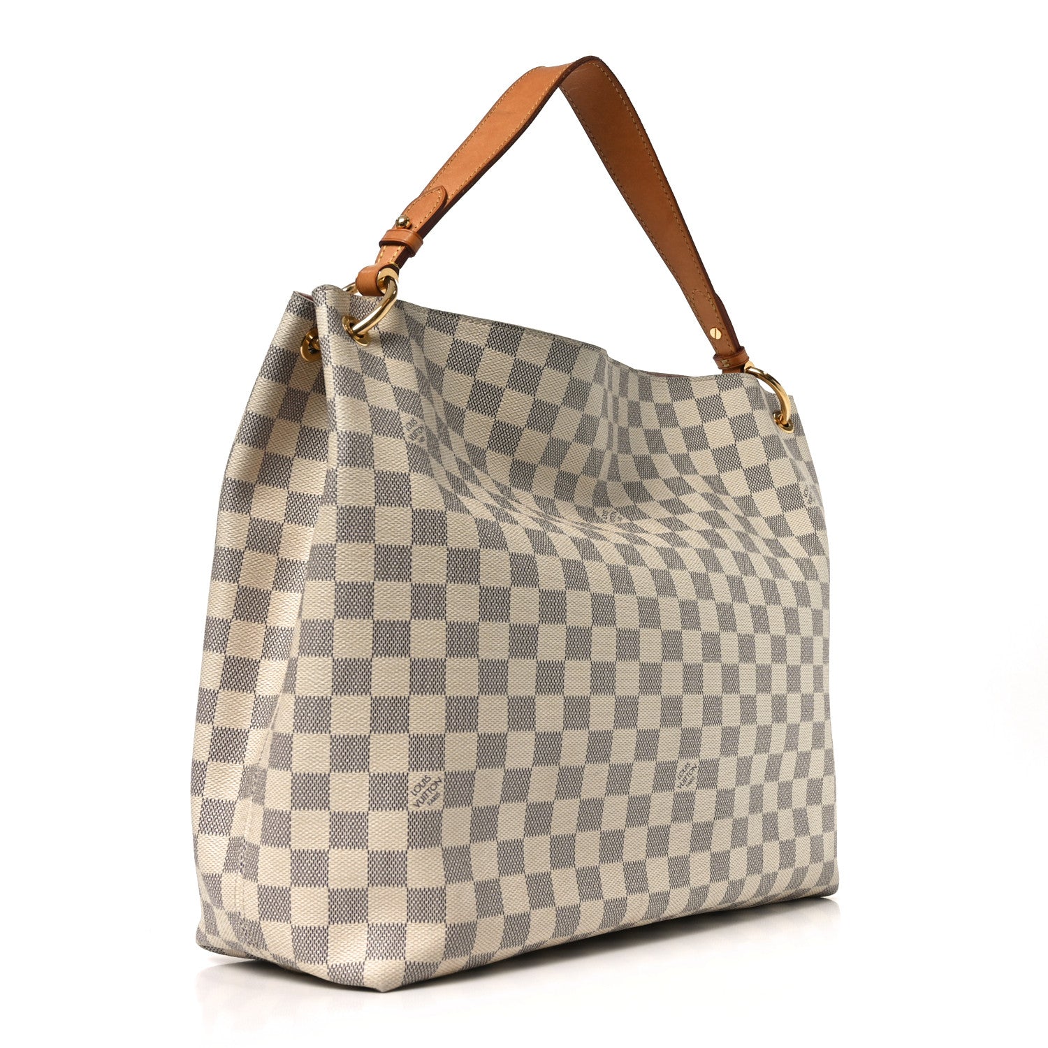 Louis Vuitton Damier Azur Graceful MM Rose Ballerine 3 of 10