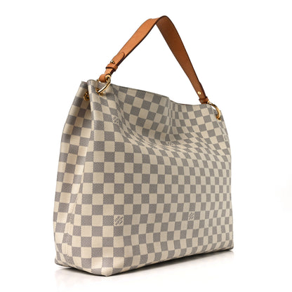 Louis Vuitton Damier Azur Graceful MM Rose Ballerine 3 of 10