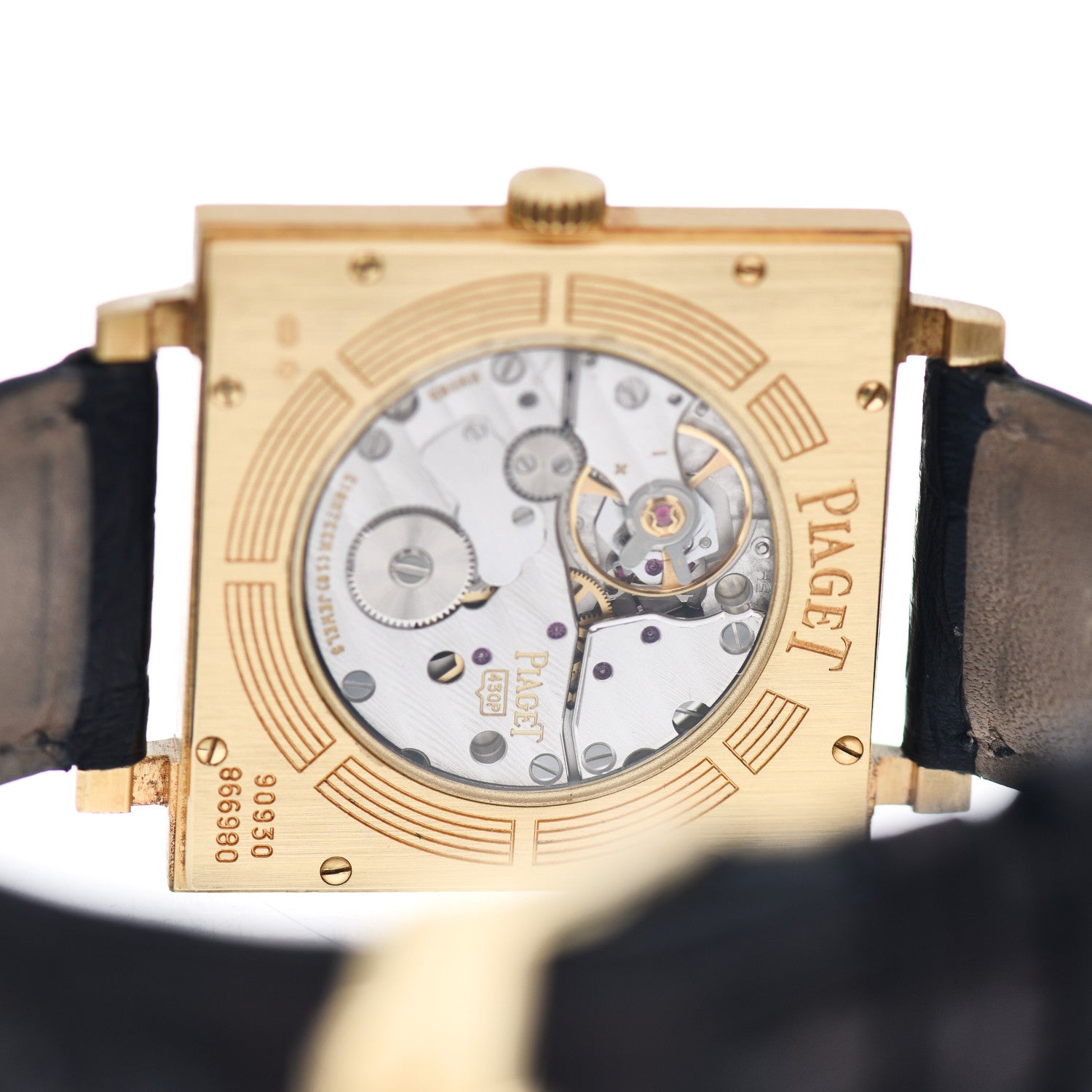 Piaget 18K Yellow Gold Alligator 30mm Altiplano Ultra Thin Manual Winding Watch 4 of 4