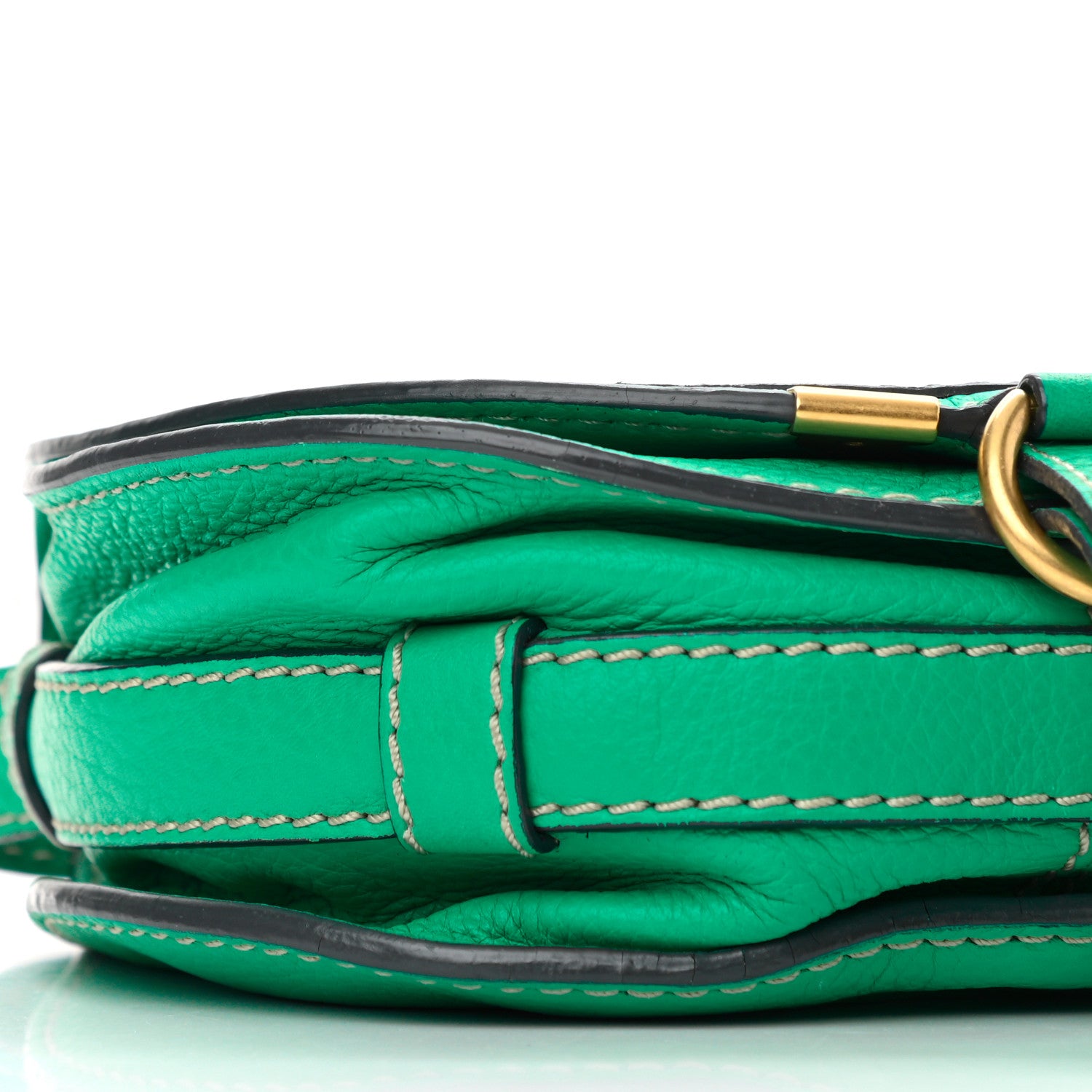 Chloe Calfskin Mini Marcie Round Crossbody Bag Jade Green 9 of 9