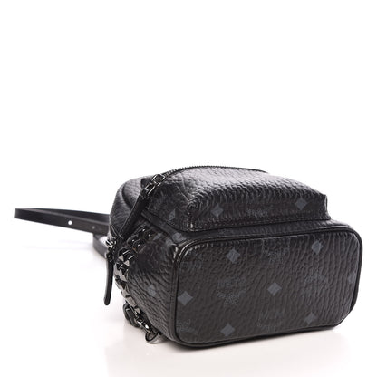 MCM Visetos Side Stud X-Mini Stark Bebe Boo Backpack Black 4 of 18