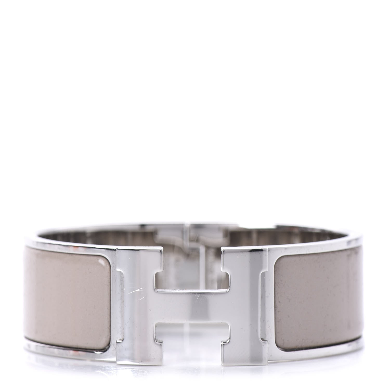 Hermes Enamel Wide Clic Clac H Bracelet PM Marron Glace 1 of 5