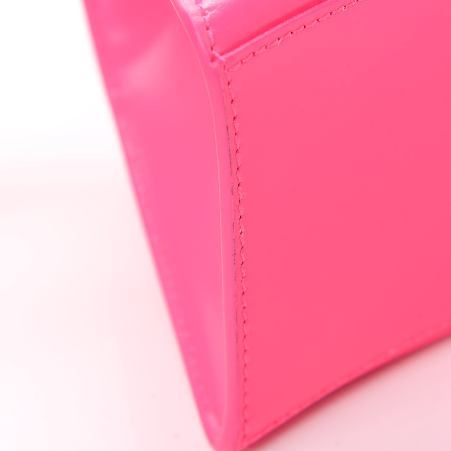 Balenciaga Shiny Box Calfskin Small Hourglass Top Handle Bag Hot Pink 13 of 13