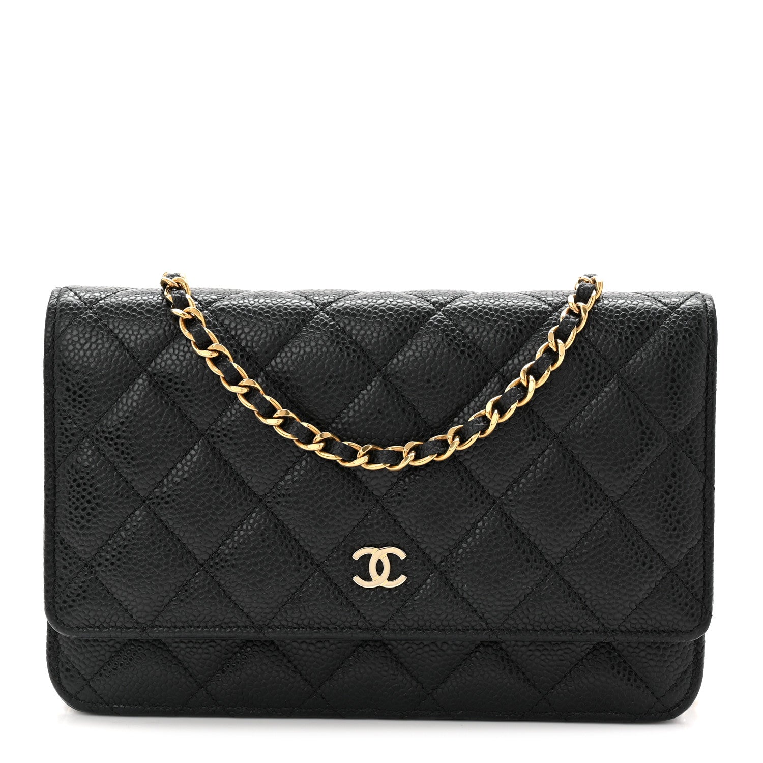 Chanel Caviar Quilted Wallet On Chain WOC Black 1 of 11