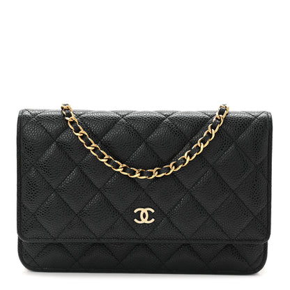 Chanel Caviar Quilted Wallet On Chain WOC Black 1 of 11