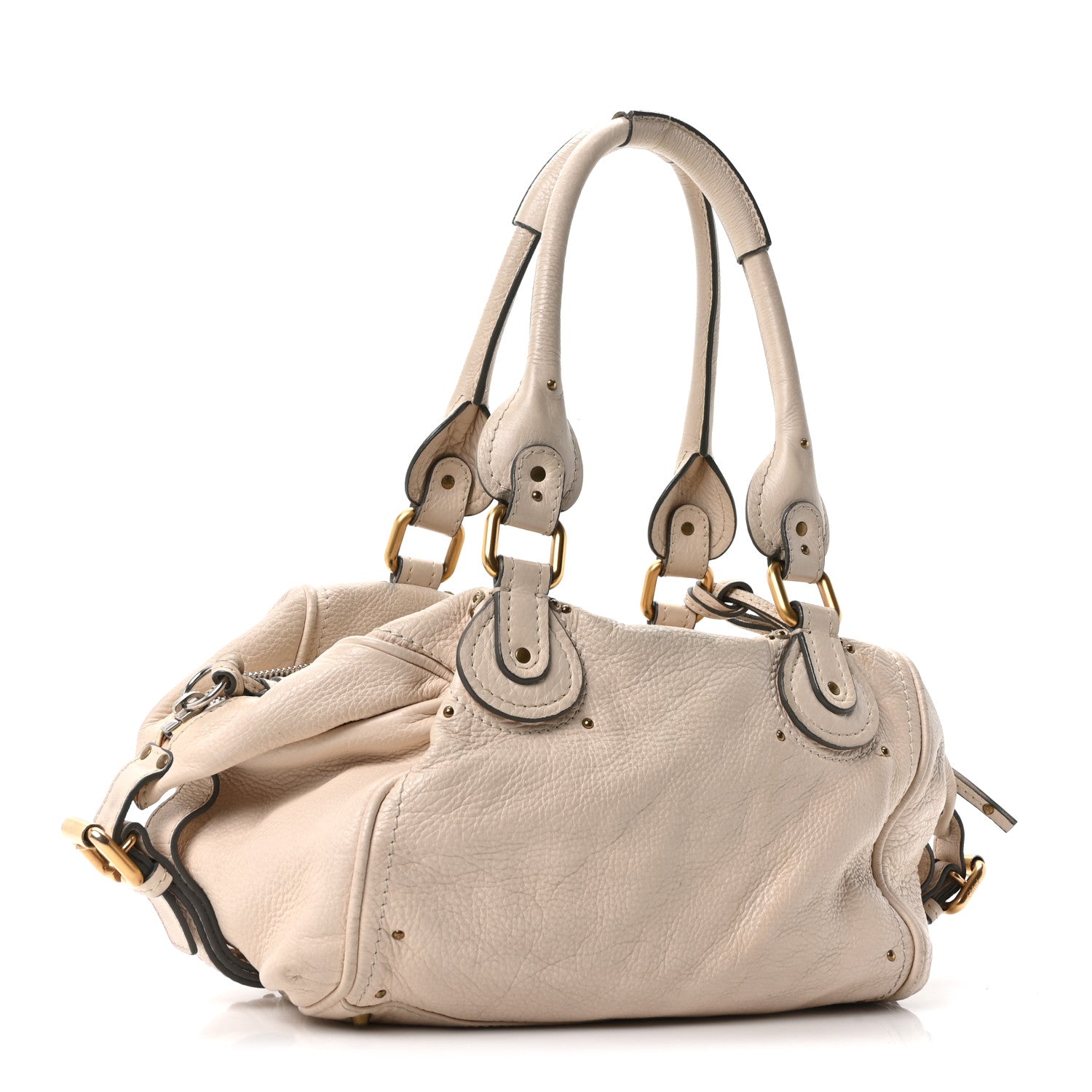 Chloe Calfskin Paddington Front Pocket Tote Creme 3 of 10