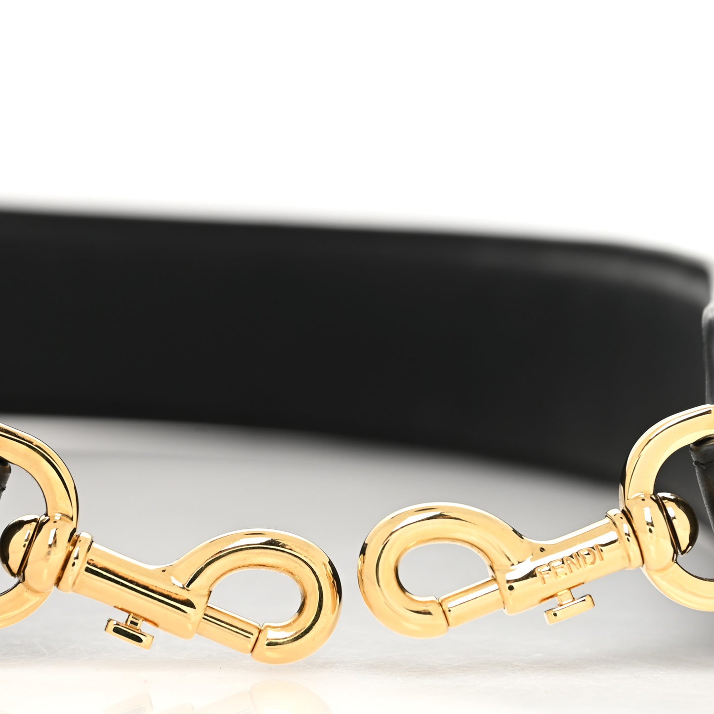 Calfskin Fendigraphy Strap You Black