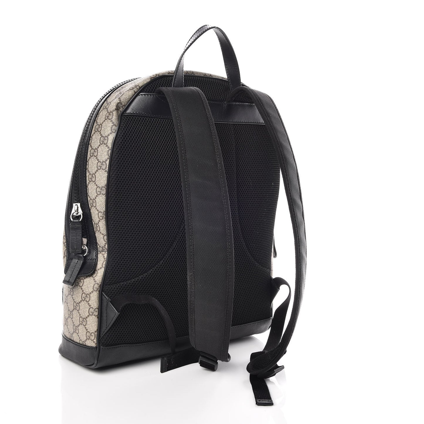 GG Supreme Monogram Medium Backpack Black