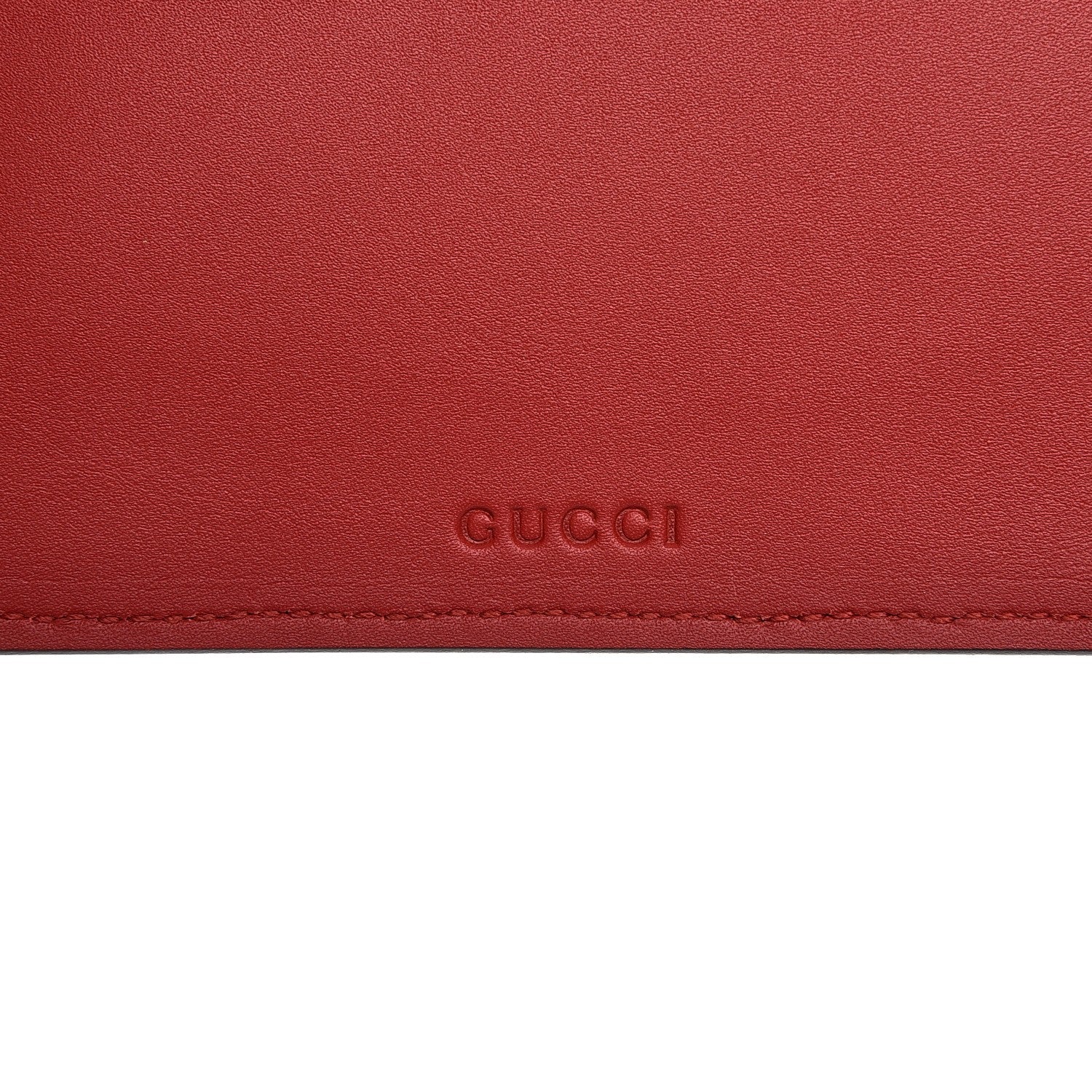 Gucci GG Supreme Monogram Merveilles Lips Zip Pouch Hibiscus Red 9 of 10