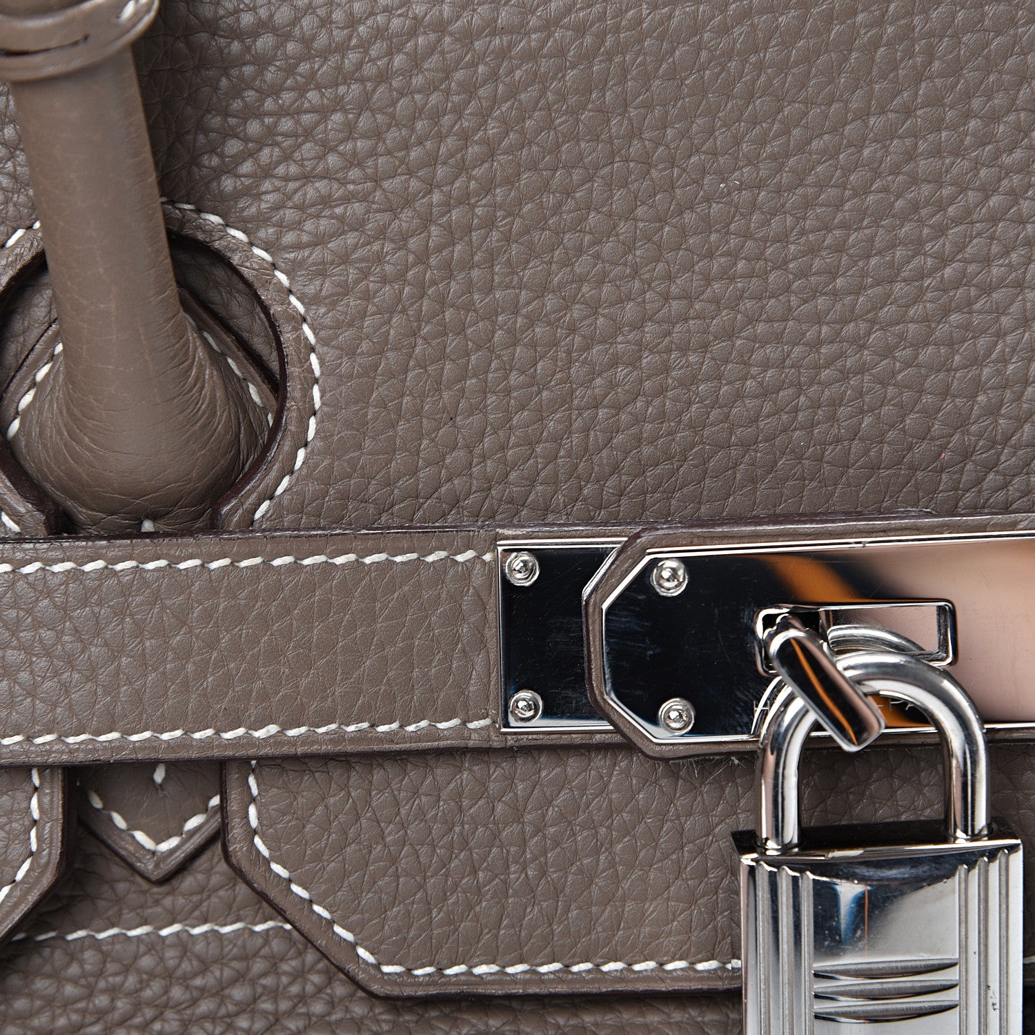 Hermes Taurillon Clemence JPG Birkin 42 Etoupe 15 of 16