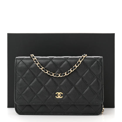 Chanel Caviar Quilted Wallet on Chain WOC Black 15 of 15