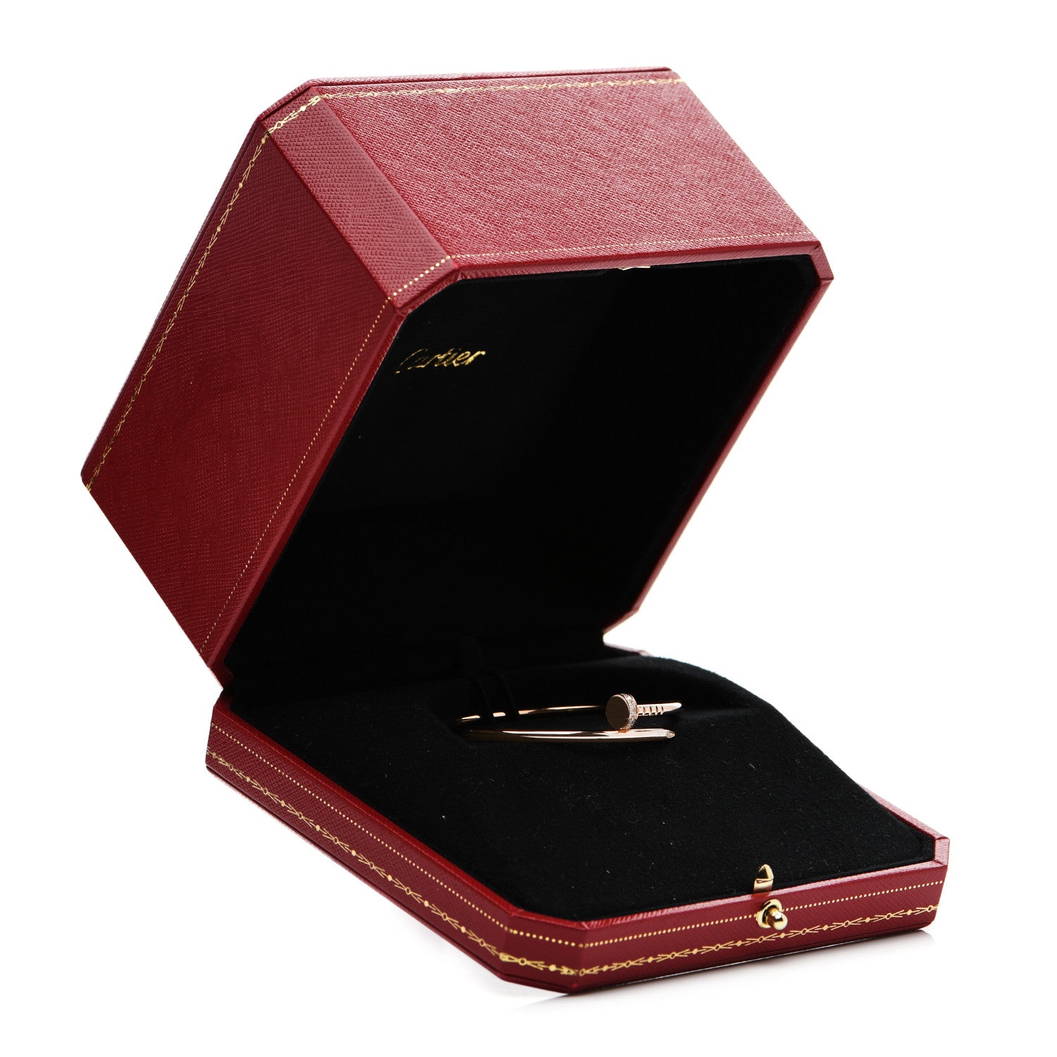 Cartier 18K Pink Gold Diamond Small Juste Un Clou Bracelet 15 5 of 5