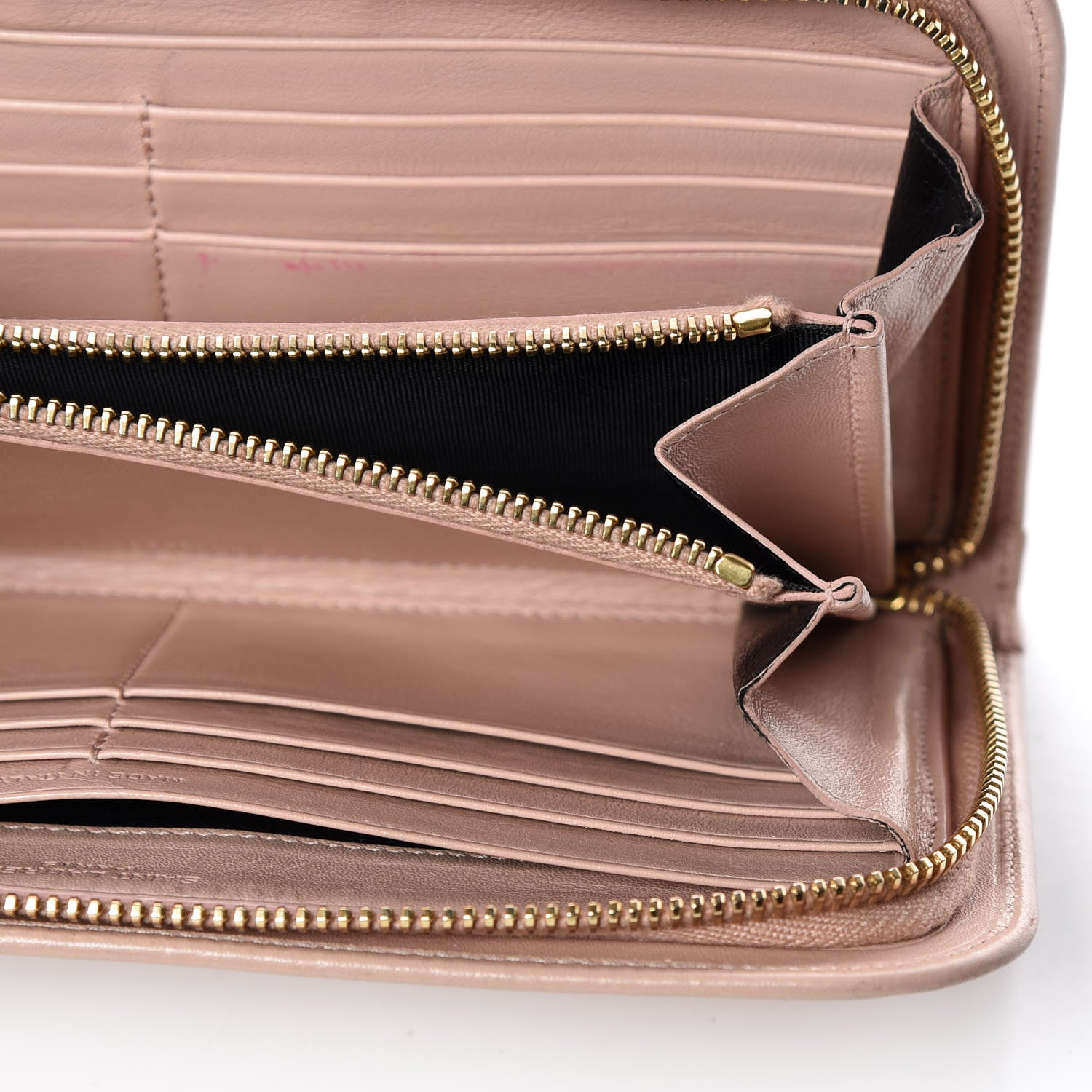 Saint Laurent Calfskin Classic Zip Around Wallet Pink 18 of 18