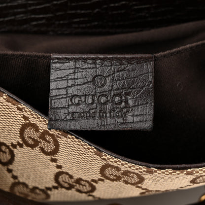 Gucci Monogram Horsebit Clutch Dark Brown 6 of 11