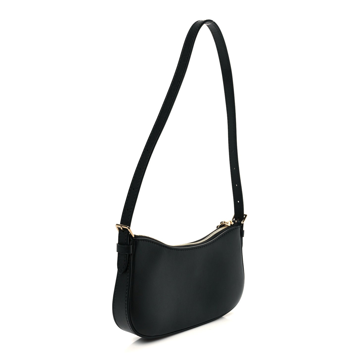 Calfskin LV Bloom Pochette  Black