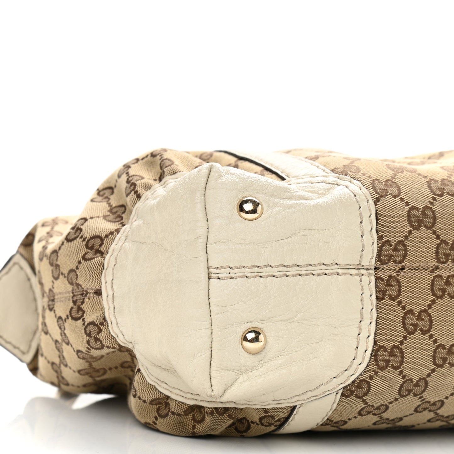 Monogram Equestrian Horseshoe Bowler White
